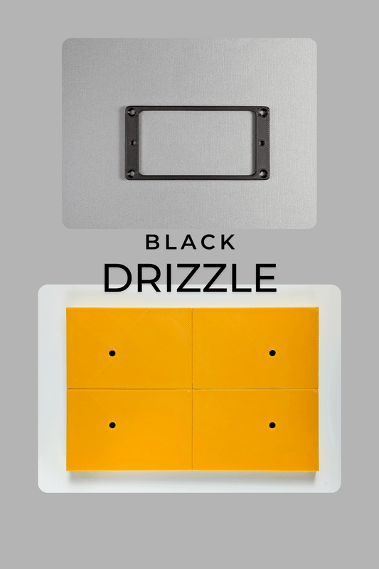 Standard Humbucker Rings & Marking Jig Kit - Black Drizzle - Jayrus Labs