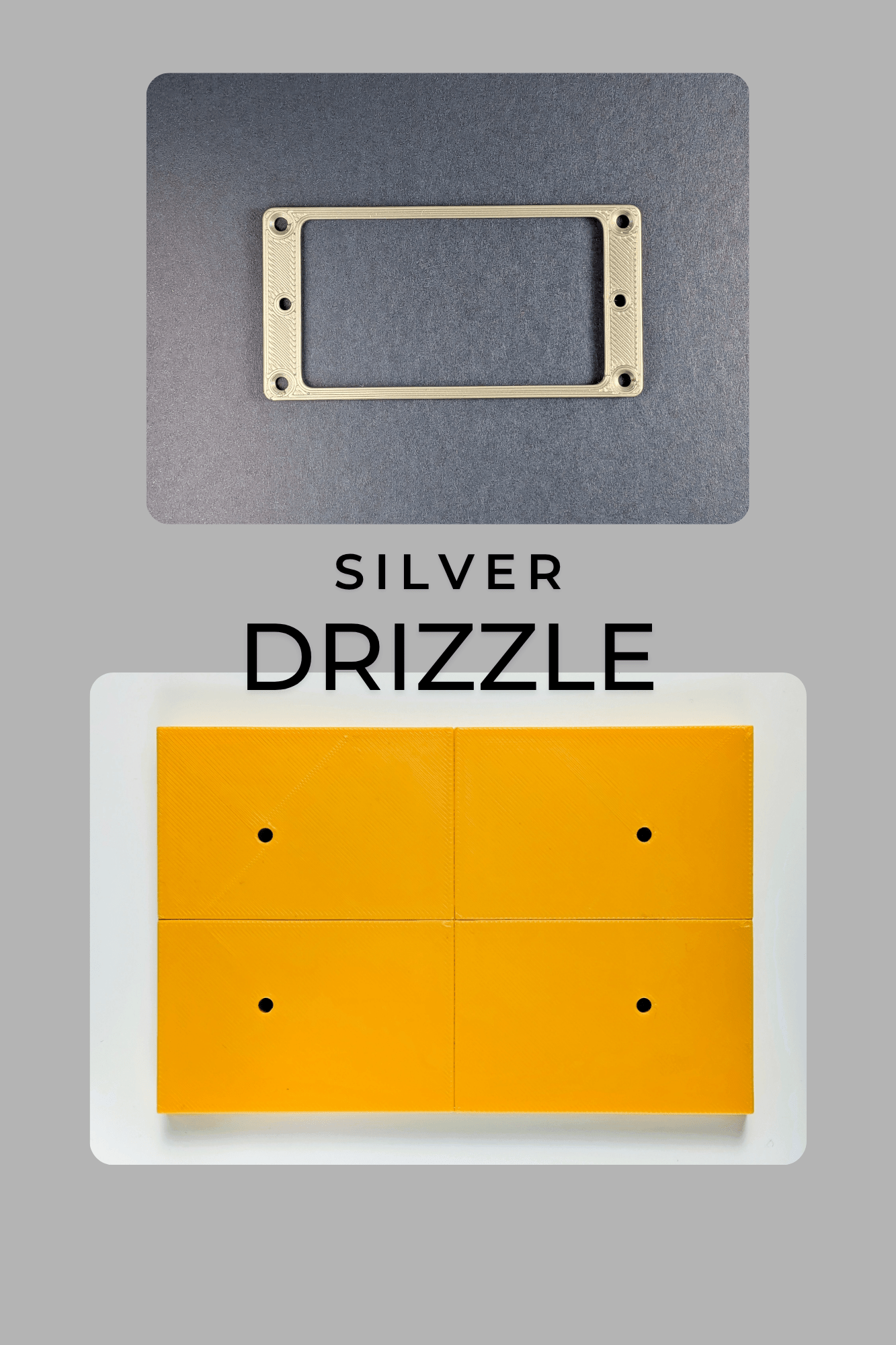 Standard Humbucker Rings & Marking Jig Kit - Silver Drizzle - Jayrus Labs