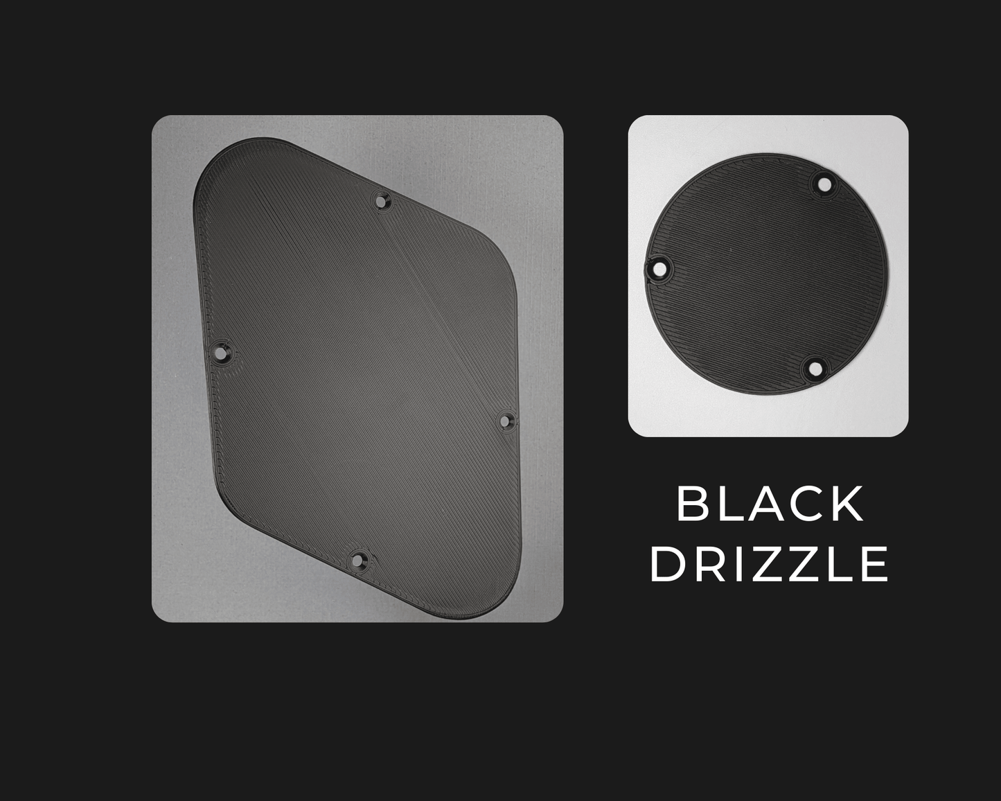 Standard Rear Plate Set - Compatible with Gibson® Les Paul® - Black Drizzle - Jayrus Labs