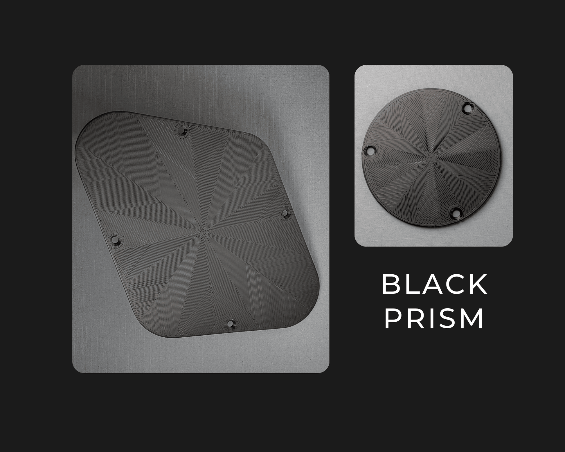 Standard Rear Plate Set - Compatible with Gibson® Les Paul® - Black Prism - Jayrus Labs