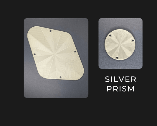 Standard Rear Plate Set - Compatible with Gibson® Les Paul® - Silver Prism - Jayrus Labs