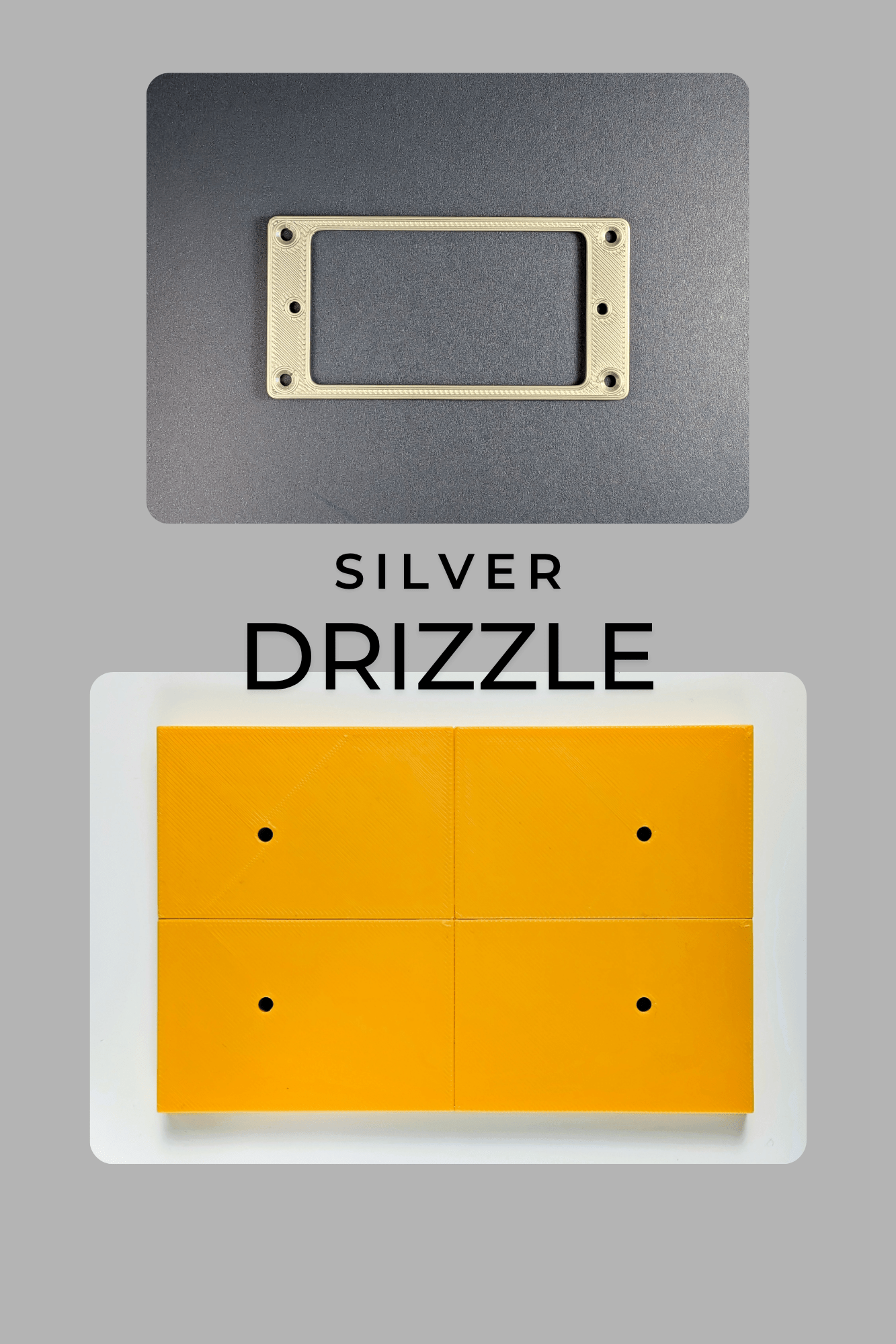 The Luthier Series: Humbucker Pickup Rings & Marking Jig Kit - Silver Drizzle -  Jayrus Labs