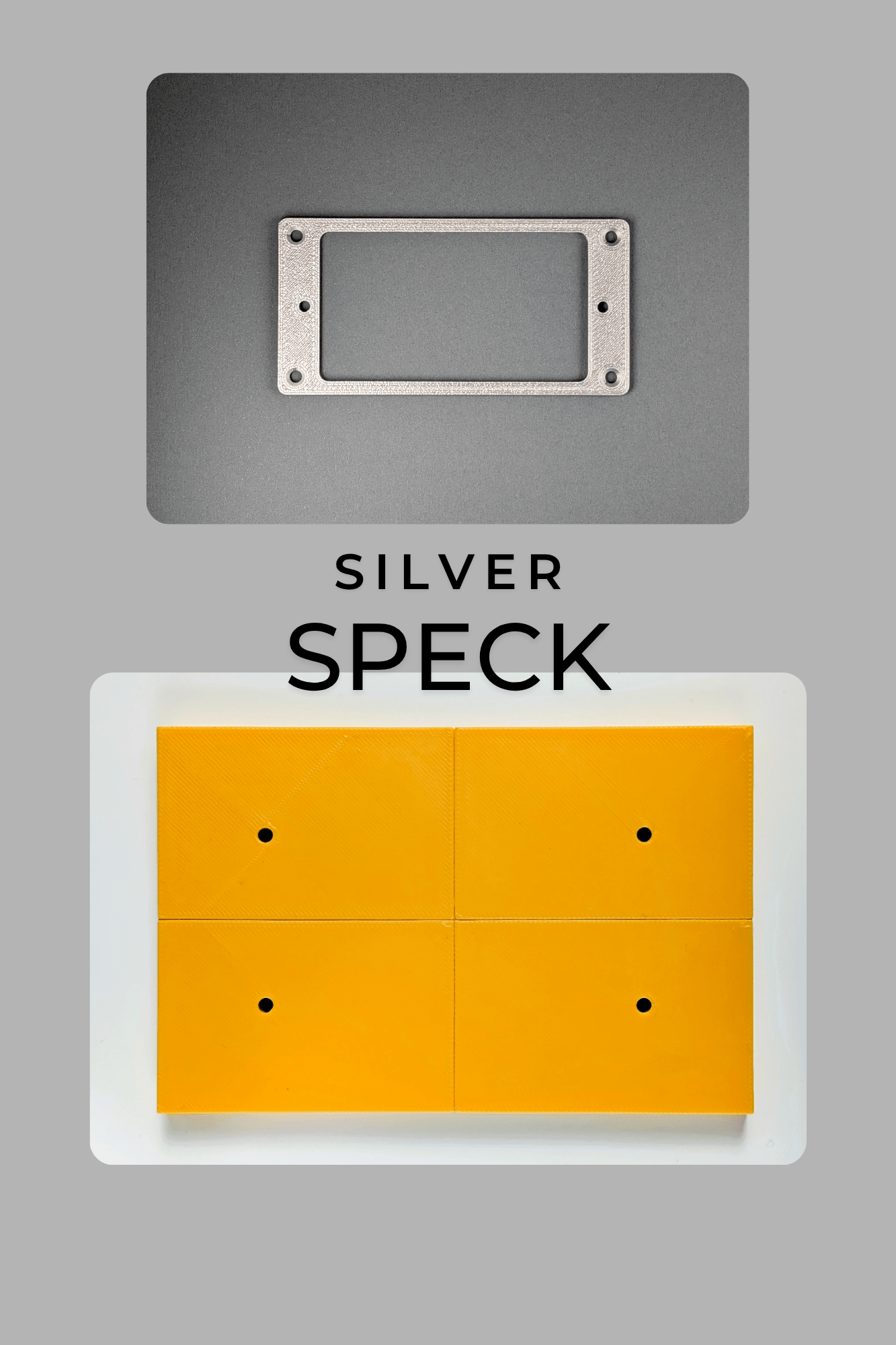 The Luthier Series: Humbucker Pickup Rings & Marking Jig Kit - Silver Speck - Jayrus Labs