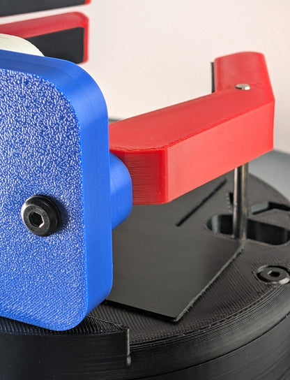 Zor Deca Liberty Edition | Mechanical Desk Mug & Cup Holder - Right Side View Image - Jayrus Labs