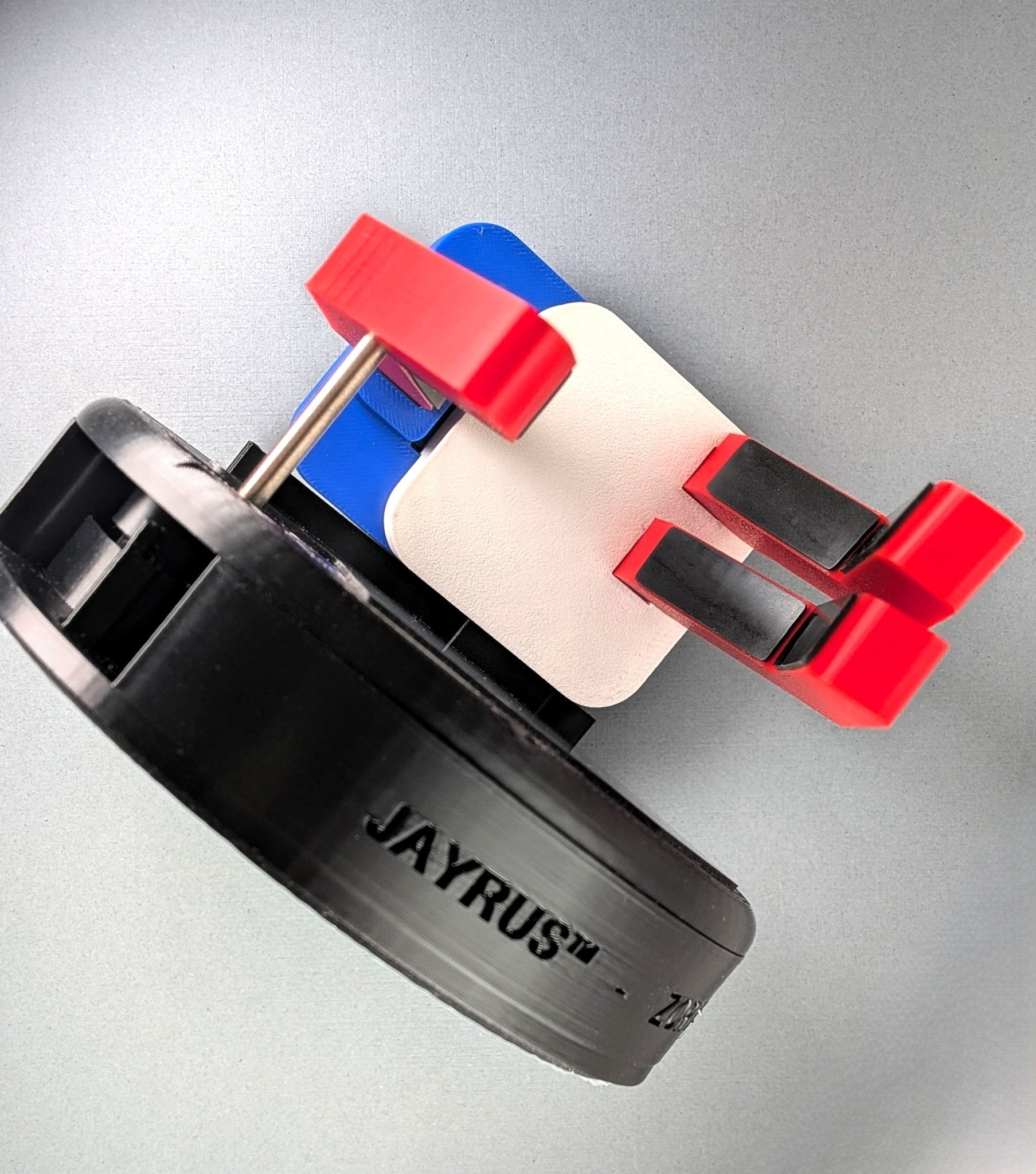 Zor Deca Liberty Edition | Mechanical Desk Mug & Cup Holder - Top Front Image - Jayrus Labs
