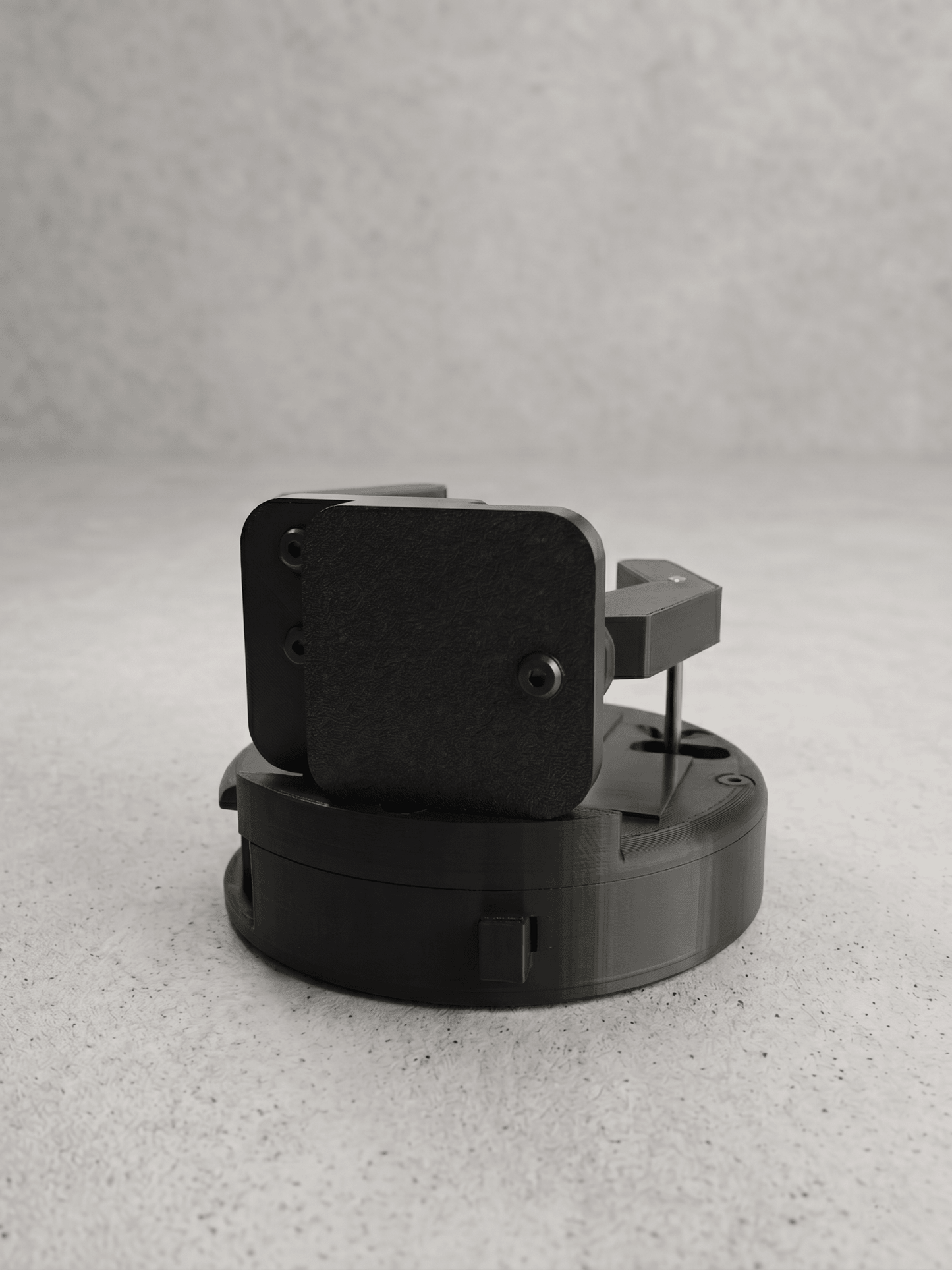 ZOR Deca | Mechanical Mug & Cup Holder - Onyx Back View - Jayrus Labs