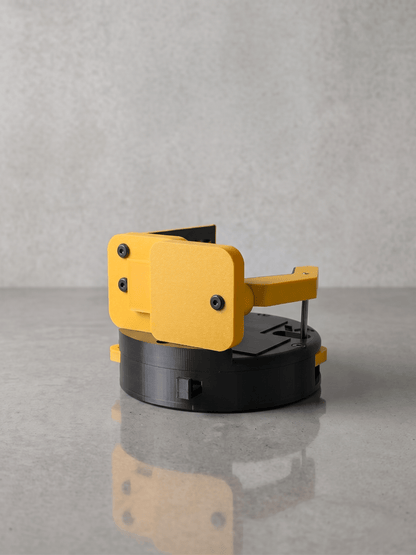 ZOR Deca | Mechanical Mug & Cup Holder - Preorder - Tango Back View - Jayrus Labs