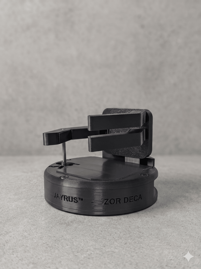 ZOR Deca | Mechanical Mug & Cup Holder - Preorder - Onyx Side View - Jayrus Labs