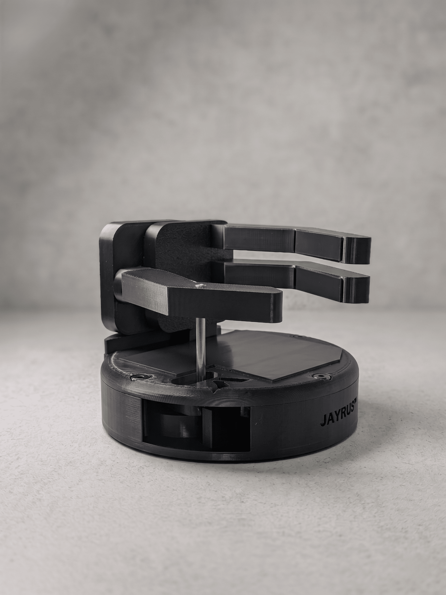 ZOR Deca | Mechanical Mug & Cup Holder - Preorder - Onyx Side View - Jayrus Labs